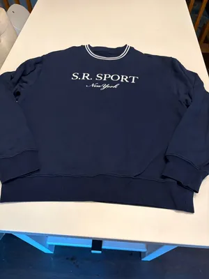 Sporty & Rich SR Sport crew navy white XL Terry thumbnail 3