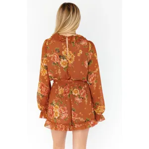 Show Me Your Mumu Ruffle Romper Size Medium thumbnail 2