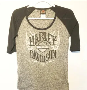 Harley Davidson 3/4 sleeve tee M thumbnail 1