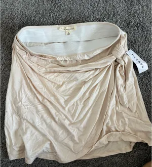 PacSun Beige Beachy Wrap Skirt thumbnail 3