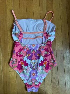 Cupshe Floral Tummy Contour One Piece Swimsuit New Womens Large thumbnail 6