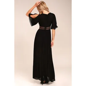 Lulu’s Puerto Vallarta Black Embroidered Maxi Dress thumbnail 3