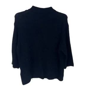 Stockholm Atelier & Other Stories Black Small Collard Knit Cardigan Sweater Wool thumbnail 8