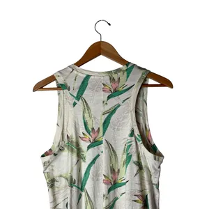 Z Supply Reverie Dress Women Large White Birds Of Paradise Floral Midi Tropical thumbnail 8