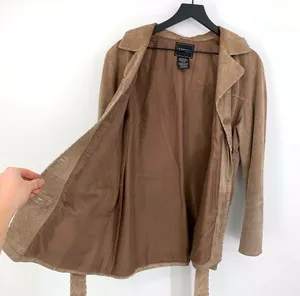 VTG OUTBROOK Suede Leather Jacket Tan L Size L thumbnail 7