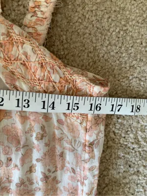 Loveshackfancy bohemian fairy girly Tove Sleeveless Floral Midi Dress size 10 thumbnail 12