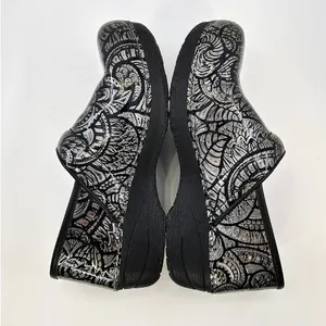 Dansko XP 2.0 Professional Clogs 39 US 8.5-9‎ Silver Black Paisley Nursing Slip thumbnail 6