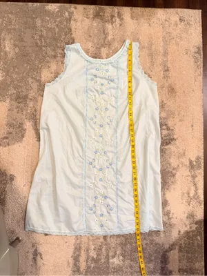 Gilead Vintage Light Blue Cotton Nightgown thumbnail 7