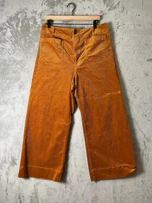 Maeve Anthropologie The Colette Corduroy High Rise Wide Leg Pants Size 32 thumbnail 1