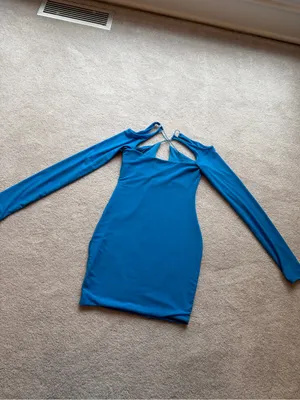 Oh Polly Blue Cutout Mini Dress thumbnail 5