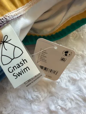 Free People GNASH Printed High-Waisted Boyshort Bikini Bottoms Size Small . thumbnail 8