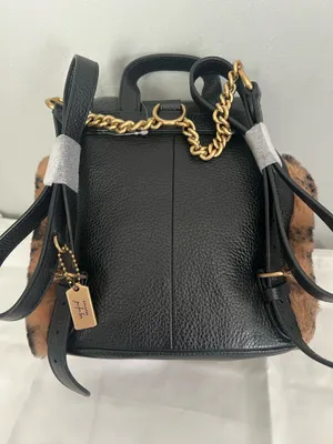 Coach X Jennifer Lopez Pennie Backpack 22 In Signature Shearling thumbnail 6