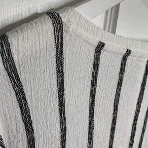 Anthropologie Willa Stripe V Neck Textured Boho Long- sleeve Top W-040 Sz S thumbnail 9