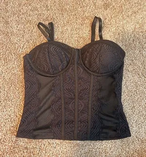 black corset tank thumbnail 2