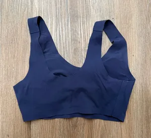 Aerie Smoothez Navy Blue‎ Seamless Bralette Molded Cup Scoop Neck Womens XS thumbnail 1