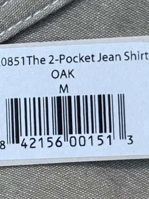 Martha Stewart The 2-pocket jean buttom-up shirt NWT size medium thumbnail 6