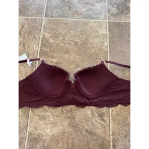 Aerie Real Power Paisley Lace Balconette Bra Royal Berry Size 34C thumbnail 8