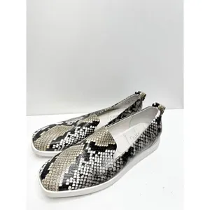 Franco Sarto Loafer Womens Size 5 Snakeskin Print Slip On‎ Square Toe Shoes thumbnail 2