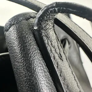 Jimmy Choo Bucket Drawstring Bag Womens Small Black Leather Shoulder Purse Italy thumbnail 11
