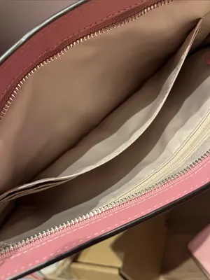 Coach Metallic Woven Leather Clutch Pink & Rose Gold thumbnail 9