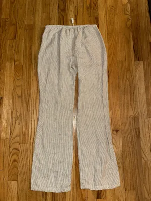 Brandy Melville Anastasia linen pant cream thumbnail 4