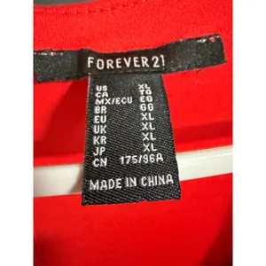 Forever 21 Red Cutout Cowl Neck Long Sleeve Bodycon‎ Midi Dress Womens XL thumbnail 7