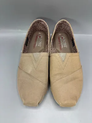 BOBS by Skechers Flats Shoes Womens 8 Tan Leopard Print Lining Round Toe Slip On thumbnail 3
