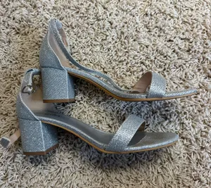 Sparkly Heels Silver Size 8 thumbnail 1