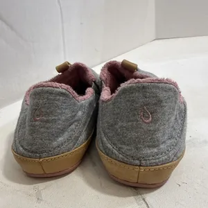 Olukai Lania Kilohana Slippers Gray Pink Quilted Lounge Slide Shoes Womens Sz 8 thumbnail 4