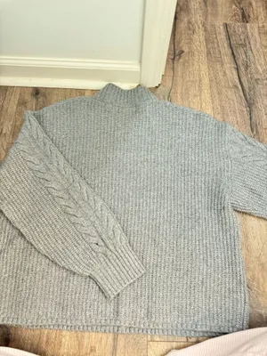 Old navy braided mock neck sweater  thumbnail 3