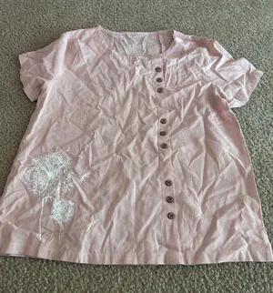 Woman top shirt medium light weight Pink thumbnail 1