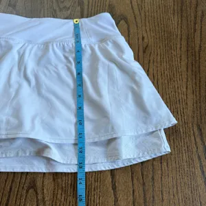 Athleta Womens White Layered Flounce Skort Skirt Attached Shorts Size Small thumbnail 8