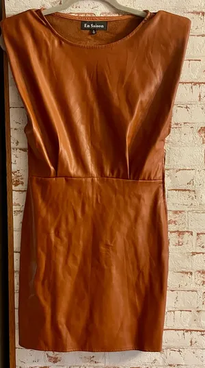 En Saison Faux Leather Dress thumbnail 1
