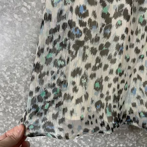 Ann Taylor LOFT Women's Indie Boho Leopard Print Top - Size Medium - Metallic thumbnail 3