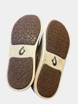 OluKai Pehuea Leather Espresso Brown Slip-On Sneakers Women’s Size 6 thumbnail 9