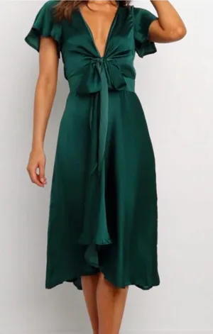 NWT Petal & Pup | Montrose Hi Lo Tie Front Dress, size 8. thumbnail 1