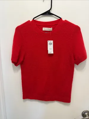 Abercrombie & Fitch Merino Wool-Blend Sweater Tee NWT!! thumbnail 2