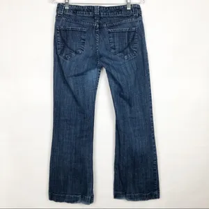 Diva Los Angeles Y2K Vintage Low Rise Dark Wash Jeans Size 8 thumbnail 3