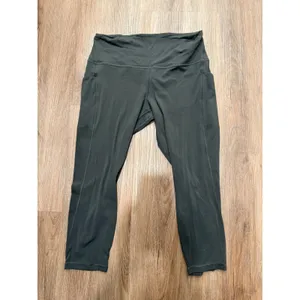 Lululemon align High-Rise Crop 23" Leggings Dark Forest Green 14‎ thumbnail 3