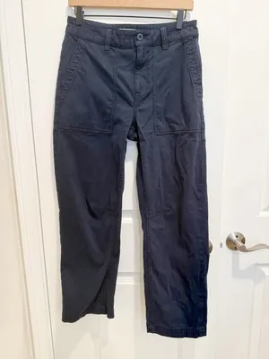 MADEWELL Darted Barrel Leg Pants Classic Navy Comfort Stretch size‎ 26 NS282 thumbnail 5