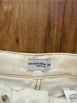 Just Black Denim White/Cream Denim Shorts thumbnail 2