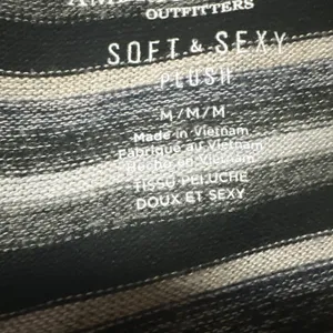 American Eagle Outfitters Soft & Sexy Plush V-Neck Striped Shirt Women's Medium￼ thumbnail 8