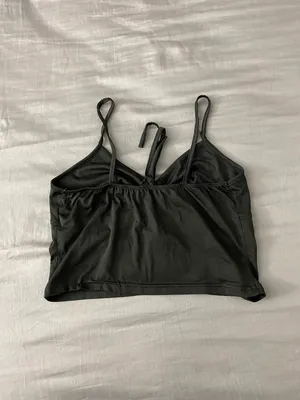 H&M Black Cropped Top thumbnail 4