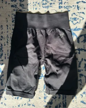 Gymshark black biker shorts thumbnail 1