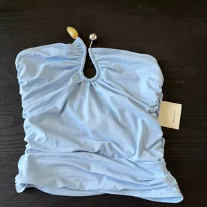 Peppermayo light blue strapless top thumbnail 1