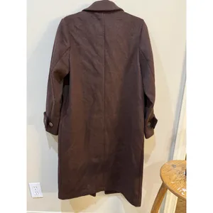 House of Harlow 1960 wool-blend long Overcoat Brown Size Medium Women's thumbnail 3