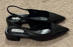 Steve Madden Black Slingback Pumps thumbnail 2