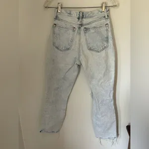 Abercrombie high rise distressed mom jeans 00S 100% cotton thumbnail 11