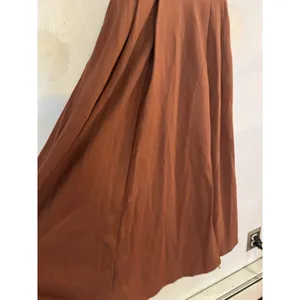 NWT OGL The Anytime Bra Ponte Knit Midi Dress Sz XS Cherry Wood Brown Stretchy thumbnail 5