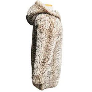 Bella Dahl Faux Fur Jacket - Snow Leopard Size Small thumbnail 6
